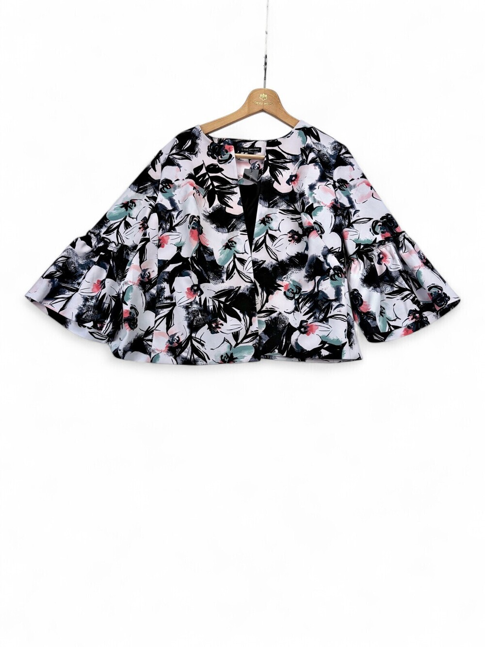 Lane Bryant Floral Open Blazer Jacket Plus Size 14/16 NWT
